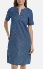 J. McLaughlin Leandre Denim Tunic Shift Dress- Sz XS ( Oversized) W/pockets