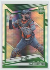2022 Panini Elite Extra Edition Status Green Cade Hunter 401/499 Cincinnati Reds
