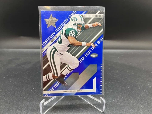 Erik Coleman 2004 Rookies & Stars Longevity True Blue #170 /75 Jets RC Rookie EX
