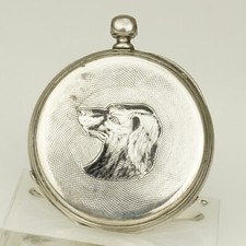 Rare SILVER Pocket Watch Collectible time piece jewelry no gold jewellery RAR