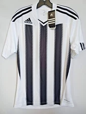 Adidas Men's Stricon Jersey T-Shirt White/Black Sizes S,M, & L - All New W/Tags