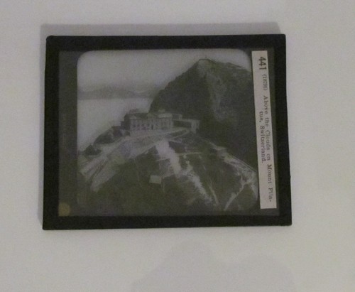 Glass Magic Lantern Slide VIEW OF MOUNT PILATUS C1910 HISTORIC PHOTO SWITZERLAND - Picture 2 of 2