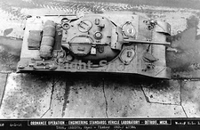 WW2 Picture Photo Top View of Sherman Tank  1605