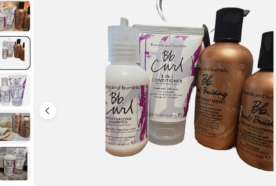 4 pk Bumble & Bumble Bb. Curl Moisturizing Shampoo + Conditioner & repair treat