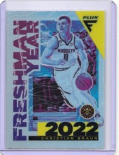 2022-23 Panini Flux - Freshman Year Christian Braun #15 Silver Prizm (RC)