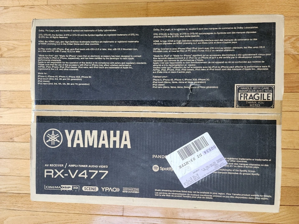 Yamaha RX-V477 Brand New - Image 2 of 4