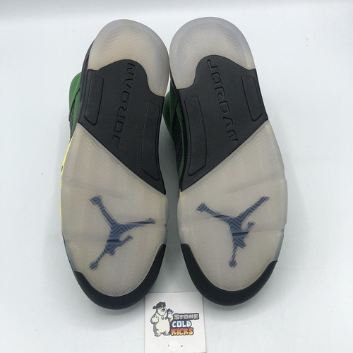 Nike Air Jordan 5 Oregon size 10.5 CK6631–307 OG V Fire Red Ducks Green Apple VI - Picture 7 of 10
