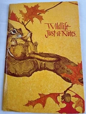 8 Just-a-Notes Tri-Fold Notecards Lot by Linda Powell w/ Owl, Frog & Floral VTG