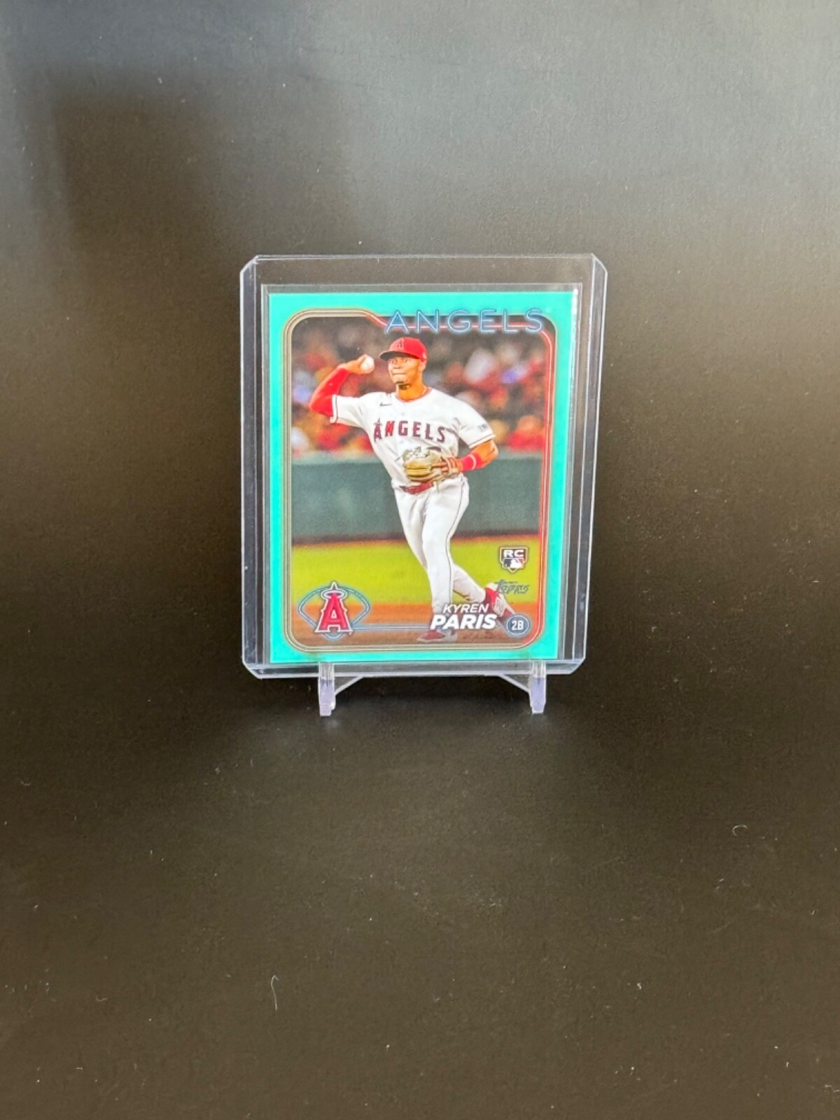 2024 Topps Series 2 #549 Kyren Paris Aqua Parallel RC Rookie LA Angels