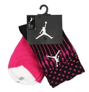 Jordan Ragazzi Jumpman 2-Pack Calzini Medio (3Y-5Y) Nero Vivid