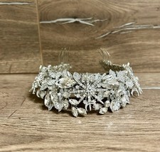 Tiara - koronka - diadem cyrkonia bardzo wysoka jakość przetworzona