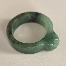 Natural Burmese Jadeite Jade A-grade Ring Size 9.5-9.75