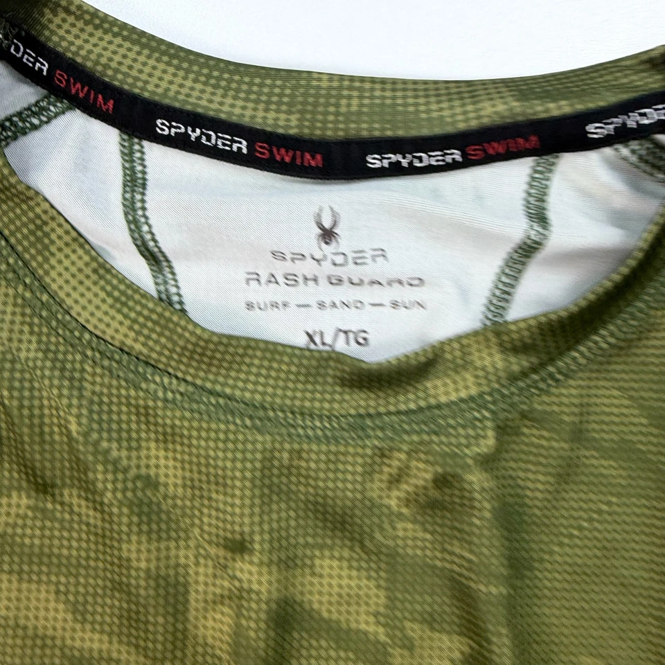 Camisa Spyder Performance Para Hombre Extra Grande XL Verde Camuflada Ligera Elastizada Foto 3 de 4