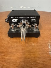 Working MFJ Electronic Keyer Paddle Model MFJ-422B Morse Code Key