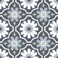 FP2944 Sevilla Peel Stick Floor Tiles, Multicolor