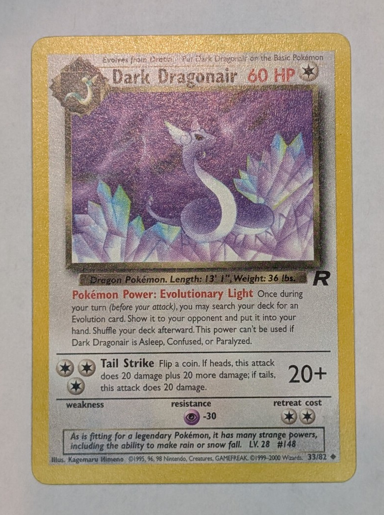 Pokemon - Dark Dragonair - Uncommon Team Rocket 33/82 LP