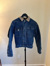 Polo ralph Lauren made in USA denim jacket with Wool plaid lining
