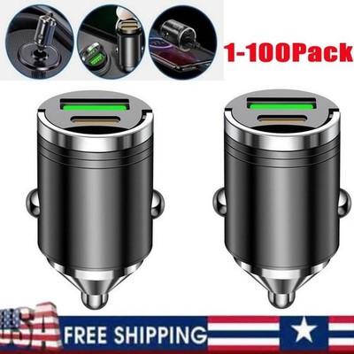 2 Port USB Super Fast Car Charger Adapter For iPhone Samsung Android Phone Lot