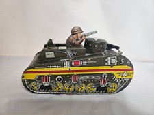 Marx Tin Litho Wind-up US Army Doughboy 1950's Tank
