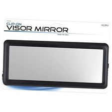 70003 Car Sun Visor Mirror   Black Deluxe Makeup  Cosmetic Mirror, Universal