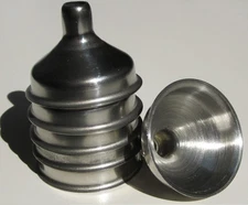 6-Pack Stainless Steel Mini Funnels for Flasks & Essential Oil Bottles