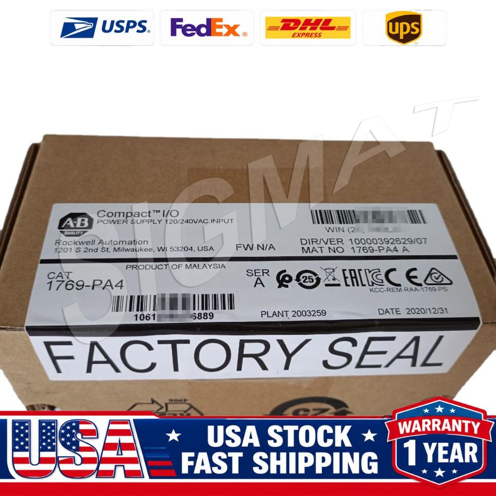 1 PCS New Factory Sealed AB 1769-PA4 /A CompactLogix Power Supply 1769PA4 In US