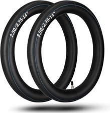 2-Pack 2.50/2.75-14" Inner Tubes 60/100-14 Heavy Duty Dirt Bike Inner Tubes, 2