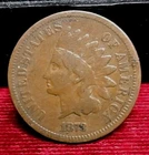 1873 1c. Indian Cent Good+/VG