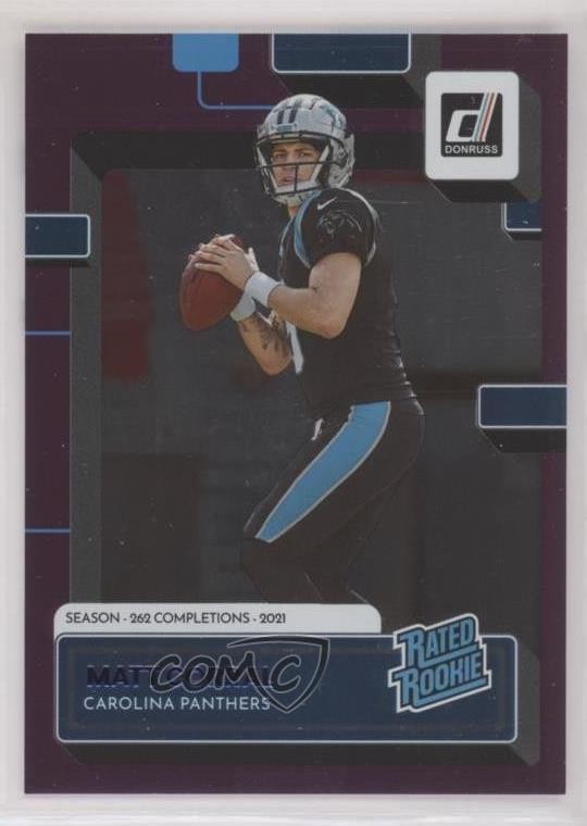 2022 Panini Donruss Rated Season Stat Line /262 Matt Corral #302 Rookie RC 00jz
