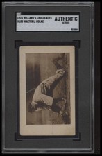 1923 WILLARDS CHOCOLATES WALTER HOLKE NNO FAIR V100 SGC A PHILADELPHIA PHILLIES