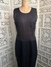 Max Mara Black Sheer Vintage Dress