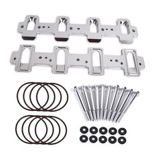 Rectangle Intake Manifold Adapter Plates Compatible with LS1 Cathedral Silver
