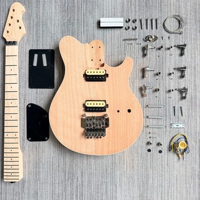 Right Handed Unfinished Unassembled DIY  Wolfgang Guitar Kit Floyd Rose HH Full