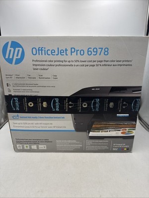 Brand New HP Officejet Pro 6978 Wireless All-in-one Color Inkjet Printer Sealed