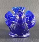 Boyd's Crystal Art Glass BIRD SALT #26 Cobalt Blue 11-23-81 Cherry Seed NOS — photo 5