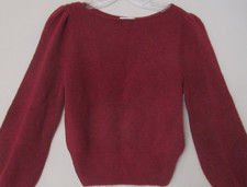 NWT 118 Wilfred Aritzia Cordovan Retro Style Balloon Sleeve Pullover Sweater XS