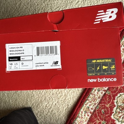 New Balance Midlogina-10D Men's Composite Toe Athletic Shoe, Navy, 10, D,