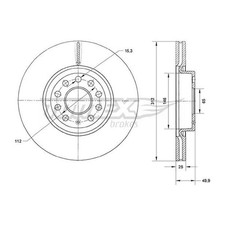 2x Bremsscheibe vorne für Seat Tarraco KN2 | 26248001