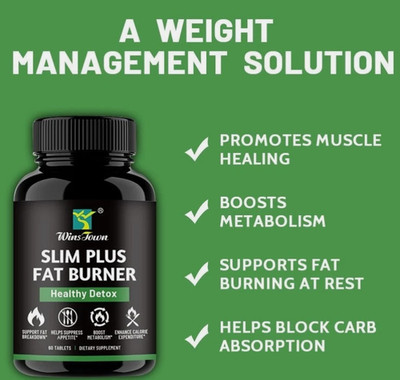 Slim Plus 60 Count Fat Burner Weight Loss Tablets