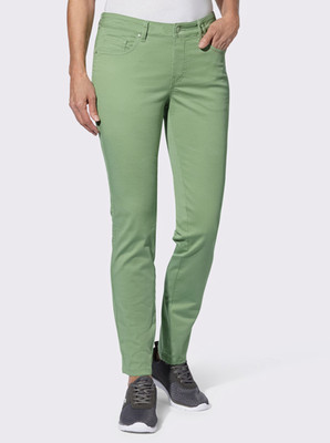 272025^ heine Damen Hose Jeans 5-Pocket Stretch eucalyptus grün NEU Gr. 36 - 54