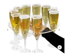 Champagne Flute & Wine Serving Tray Extra Large Acrylic Clear Serving Tray