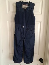 Weatherproof Kids Boys Insulated Snow Bib With Back. Navy Size 5