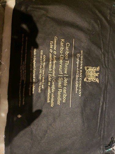 Hudson Bay HBC Stripes - Multistripe Wool Caribou Throw - Picture 4 of 4