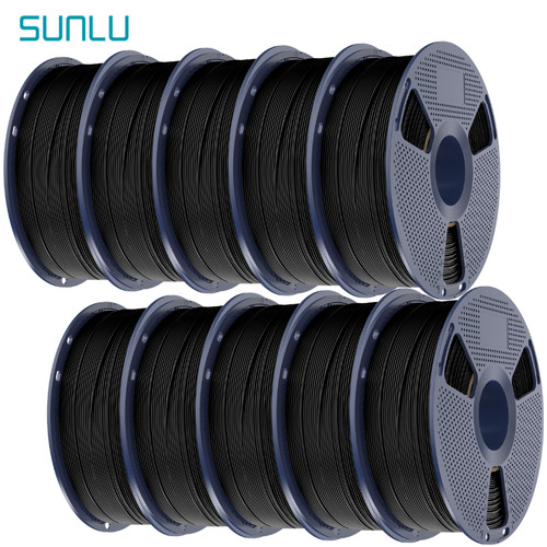 10×1KG SUNLU ABS 3D Printer Filament 1.75MM +/- 0.02MM 1KG Spool