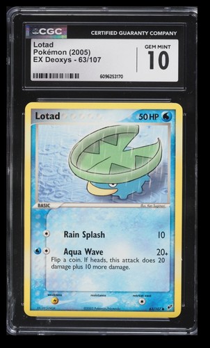 Lotad graded CGC 10 for sale on eBay