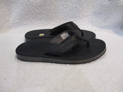 Men's REEF, Black Synthetic, Flip Flop, Sandals, Shoes, Size, 10