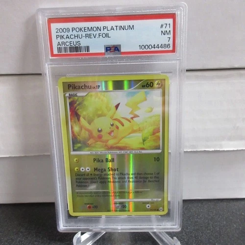 Pikachu Reverse Holo Foil PSA 7 Platinum Arceus 2009 71/99 Pokemon