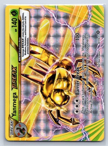 Yanmega BREAK 8/114 Steam Siege Pokemon Holo Lightly Played