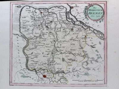 Das Herzogthum Bremen Nro. 294,  Franz Johann Joseph von Reilly 1791 Map  - Bild 1 von 4