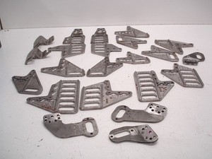 22 NASCAR LOWER CONTROL ARM STEEL MOUNTING BRACKETS / PLATES FOR ECCENTRIC SLUGS